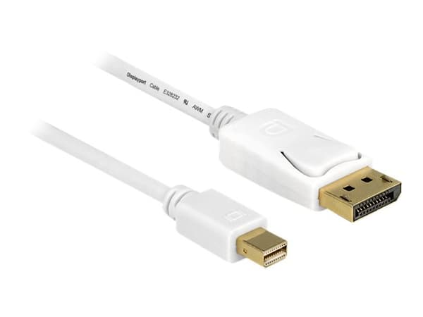 Delock - DisplayPort-kabel - DisplayPort (hane) till Mini DisplayPort (hane) - 5 m - vit
