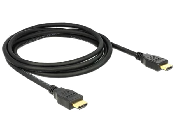 DeLOCK 84713, 1 m, HDMI-tyyppi A (vakio), HDMI-tyyppi A (vakio), 4096 x 2160 pikseliä, 18 Gbit/s, Musta