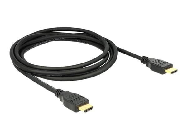 DeLOCK 84713, 1 m, HDMI-tyyppi A (vakio), HDMI-tyyppi A (vakio), 4096 x 2160 pikseliä, 18 Gbit/s, Musta