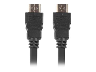 Lanberg - High Speed - HDMI-kabel med Ethernet - HDMI hann til HDMI hann - 20 m - svart - 4K-støtte