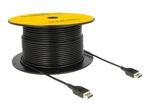 DeLOCK - DisplayPort-kabel - DisplayPort (hane) spärrad till DisplayPort (hane) spärrad - DisplayPort 1.4 - 30 m - Active Optical Cable (AOC), 8K UHD