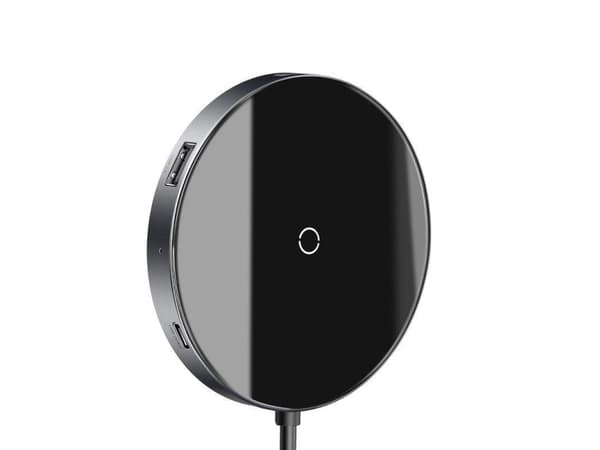 Charger induction for smartphone Baseus WXJMY-A0G (USB 2.0, USB 3.0, USB typ C, juodos spalvos)