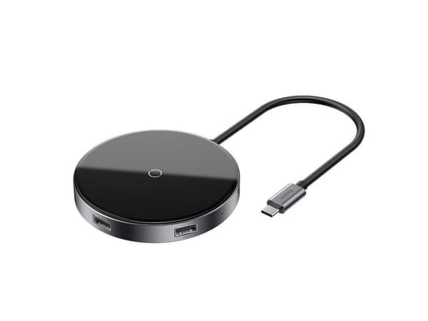 Charger induction for smartphone Baseus WXJMY-A0G (USB 2.0, USB 3.0, USB typ C, juodos spalvos)