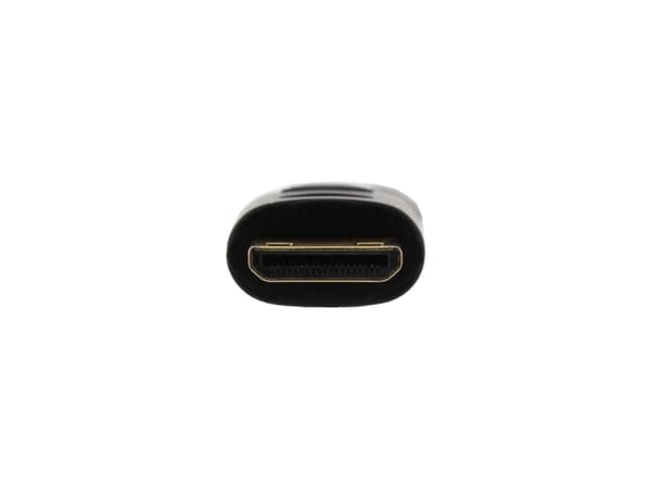 InLine Super Slim High Speed HDMI-kabel med Ethernet - Video/lyd/nettverkskabel - HDMI - HDMI, 19-pinners (M) - Mini-HDMI, 19-pinners (M) - 1 m - Tri