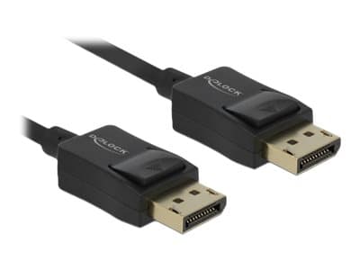 Delock Coaxial - Skjermkabel - DisplayPort (hann) til DisplayPort (hann) - DisplayPort 1.4 - 6 m - 8K-støtte - svart