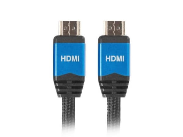 Lanberg Premium - Premium High Speed - HDMI-kabel med Ethernet - HDMI til HDMI-kabel - 1,8 m - sort