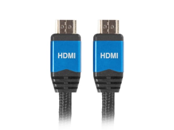 Lanberg Premium - Premium High Speed - HDMI-kabel med Ethernet - HDMI til HDMI-kabel - 1,8 m - sort