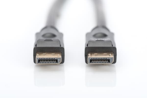 ASSMANN - DisplayPort-kabel - DisplayPort (P) til DisplayPort (P) - 15 m - låst, 4K-støtte, aktiv - svart