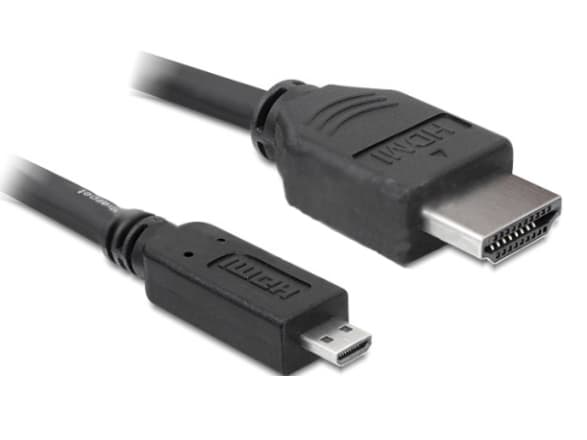 Delock - HDMI-kabel - HDMI han til 19 pins mikro HDMI Type D han - 3 m