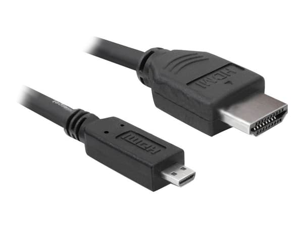 Delock - HDMI-kabel - HDMI han til 19 pins mikro HDMI Type D han - 3 m