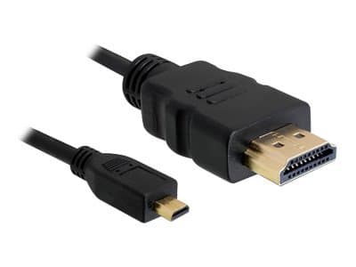 Delock - HDMI-kabel - HDMI han til 19 pins mikro HDMI Type D han - 3 m