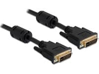 Delock - DVI-kabel - DVI-I (hann) til DVI-I (hann) - 5 m - svart