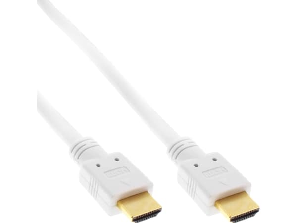 InLine HDMI/HDMI 1,5 m, 1,5 m, HDMI Type A (Standard), HDMI Type A (Standard), 4096 x 2160 piksler, 3D, Hvid