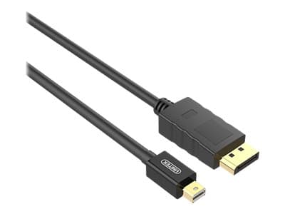 Unitek Y-C611BK - DisplayPort-kabel - Mini DisplayPort (hann) til DisplayPort (hann) - DisplayPort 1.2 - 2 m - 4K-støtte - svart