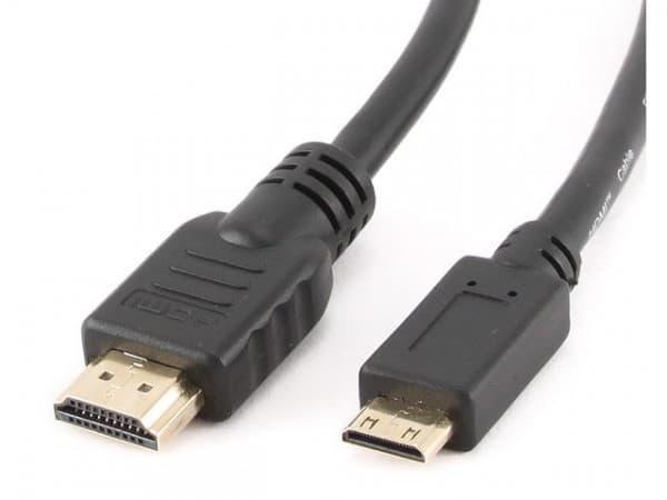 Cablexpert CC-HDMI4C-6 - HDMI-kabel med Ethernet - 19 pin mini HDMI Type C hann til HDMI hann - 1.8 m - 4K-støtte