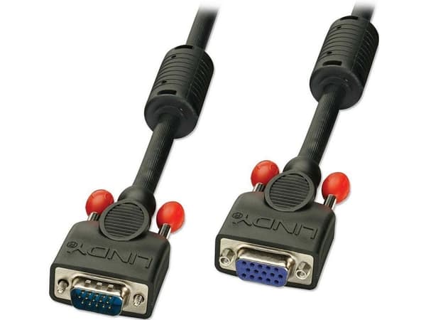 Lindy 36392 VGA-kabel 1 m VGA (D-Sub) Svart