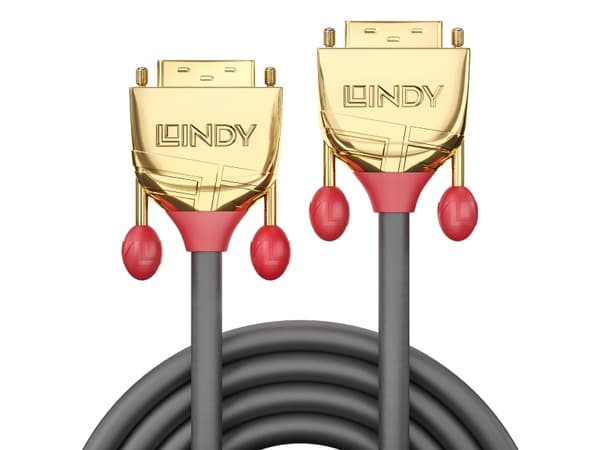 Lindy 36207 DVI-kabel 15 m DVI-D Grå