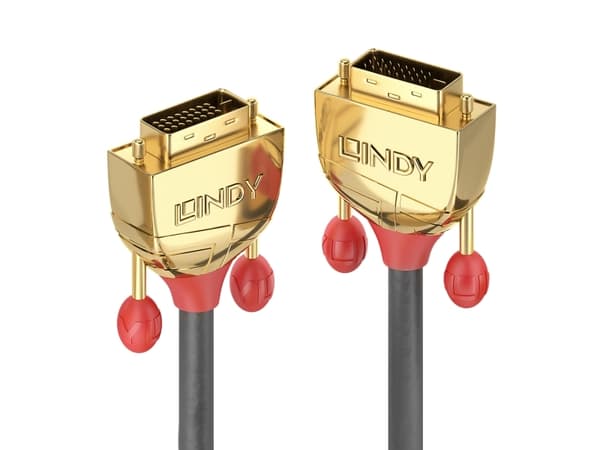 Lindy 36207 DVI-kabel 15 m DVI-D Grå
