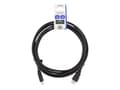 Miniatyrbild 2 av 5: DELTACO HDMI-930 - Hög hastighet - HDMI-kabel med Ethernet - HDMI hane till HDMI hane - 3 m - svart (paket om 60)