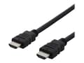 Miniatyrbild 1 av 5: DELTACO HDMI-930 - Hög hastighet - HDMI-kabel med Ethernet - HDMI hane till HDMI hane - 3 m - svart (paket om 60)