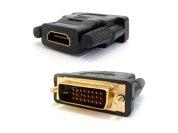 DVI-D 24+1 > HDMI (ST-BU) Adapter vergoldet Schwarz