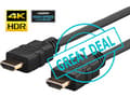 Miniatyrbild 4 av 5: VivoLink Pro - HDMI-kabel med Ethernet - HDMI hane till HDMI hane - 3 m - svart - formpressad, stöd för 4K (paket om 10)