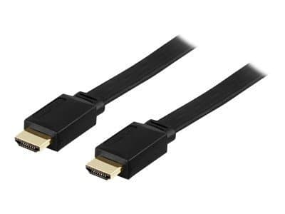 DELTACO - HDMI-kabel med Ethernet - HDMI hann til HDMI hann - 15 m - svart
