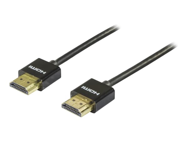 Deltaco HDMI-1093, 3 m, HDMI-tyyppi A (vakio), HDMI-tyyppi A (vakio), 3D, 10,2 Gbit/s, Musta