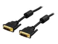 Miniatyrbilde 2 av 5: DELTACO VE011-AA - DVI-kabel - enkeltlenke - DVI-D (hann) til DVI-D (hann) - 1 m - svart