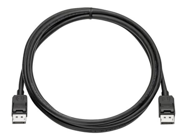 HP - Skjermkabelsett - DisplayPort (hann) til DisplayPort (hann) - 2 m - for Elite t655; Presence Small Space Solution with Zoom Rooms; Pro t550