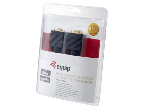 Equip 218130, 1,8 m, VGA (D-Sub), VGA (D-Sub), hane, hona, svart