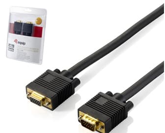 Equip 218130, 1,8 m, VGA (D-Sub), VGA (D-Sub), hane, hona, svart
