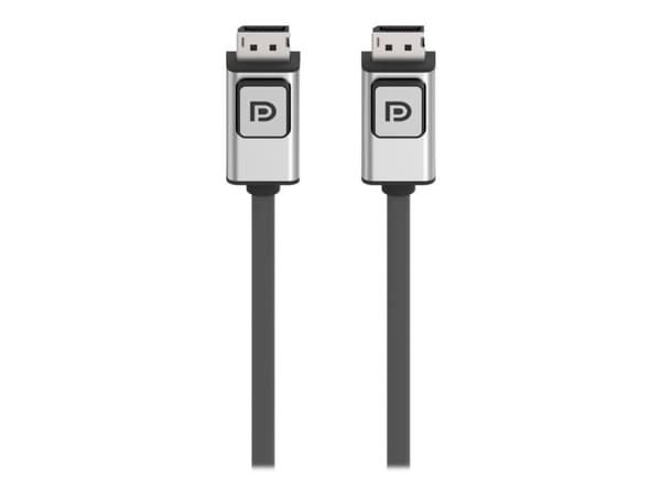 Belkin 6ft DisplayPort 1.2 Cable with Latches, M/M, 4k - DisplayPort-kabel - DisplayPort (hann) til DisplayPort (hann) - 1.8 m - for P/N: F1DN104W-3,