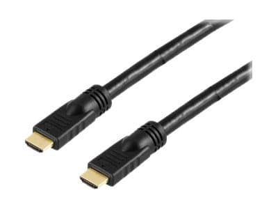 DELTACO HDMI-1250 - HDMI-kabel med Ethernet - HDMI hann til HDMI hann - 25 m - svart