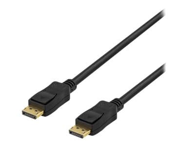 DELTACO - DisplayPort-kabel - DisplayPort (hann) til DisplayPort (hann) - 15 m - låst, formstøpt - svart