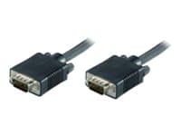 MicroConnect - VGA-kabel - HD-15 (VGA) (hann) til HD-15 (VGA) (hann) - 10 m - formstøpt, tommelskruer - svart