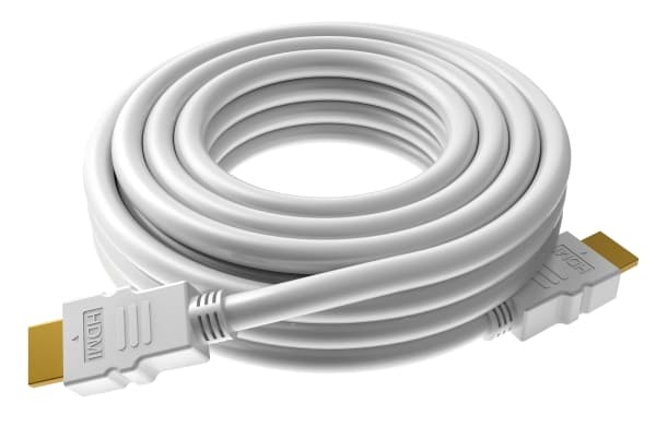 VISION Techconnect - HDMI-kabel med Ethernet - HDMI hann til HDMI hann - 0.5 m - hvit - 4K-støtte
