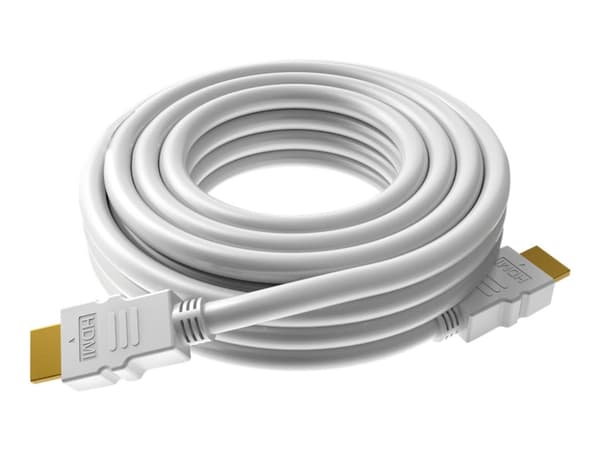 VISION Techconnect - HDMI-kabel med Ethernet - HDMI hann til HDMI hann - 0.5 m - hvit - 4K-støtte