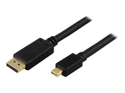 DELTACO - DisplayPort kaapeli - Mini DisplayPort (han) til DisplayPort (han) - 5 m - lajittelu