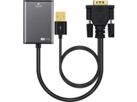 MicroConnect - HDMI-adapter - USB, HD-15 (VGA) till HDMI hona - 15 cm - svart - aktiv, stöd för 1080p