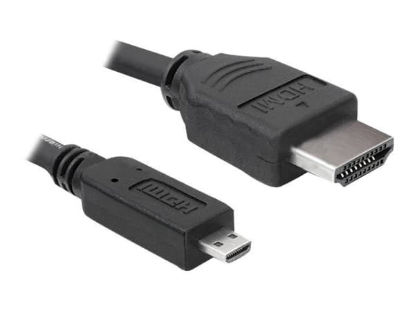 Delock - HDMI med Ethernet-kabel - HDMI til mikro HDMI-kabel - 2 m