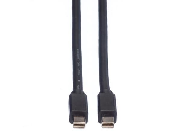 ROLINE DisplayPort Cable, Mini DP - Mini DP, M/M 3 m, 3 m, Mini DisplayPort, Mini DisplayPort, Uros, Uros, 2560 x 1600 pikseliä
