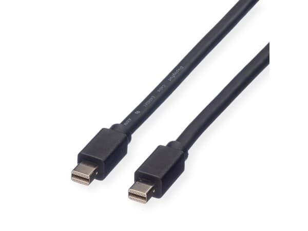 ROLINE DisplayPort Cable, Mini DP - Mini DP, M/M 3 m, 3 m, Mini DisplayPort, Mini DisplayPort, Uros, Uros, 2560 x 1600 pikseliä