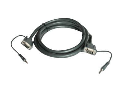 Kramer C-GMA/GMA Series C-GMA/GMA-35 - VGA-kabel - HD-15 (VGA), ministereojakk (hann) til HD-15 (VGA), ministereojakk (hann) - 10.7 m - formstøpt, to