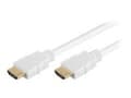 Miniatyrbild 4 av 5: MicroConnect High Speed HDMI with Ethernet - HDMI-kabel med Ethernet - HDMI hane till HDMI hane - 5 m - vit