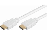 MicroConnect High Speed HDMI with Ethernet - HDMI-kabel med Ethernet - HDMI hane till HDMI hane - 5 m - vit