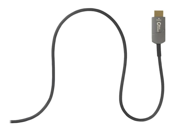 MicroConnect Premium - HDMI-kabel med Ethernet - HDMI hane till HDMI hane - 10 m - hybrid koppar/fiberoptisk - svart - 4K120Hz stöd, 8K60 Hz (7680 x