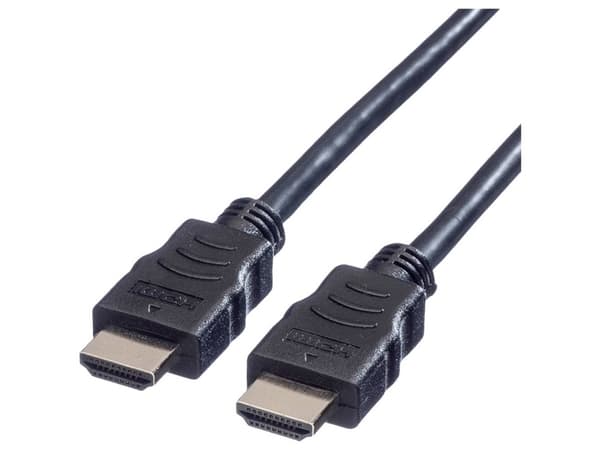 Value 11.99.5531, 1,5 m, HDMI-tyyppi A (vakio), HDMI-tyyppi A (vakio), 3D, Äänen paluukanava (ARC), Musta