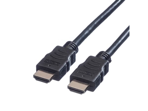 Value 11.99.5531, 1,5 m, HDMI-tyyppi A (vakio), HDMI-tyyppi A (vakio), 3D, Äänen paluukanava (ARC), Musta