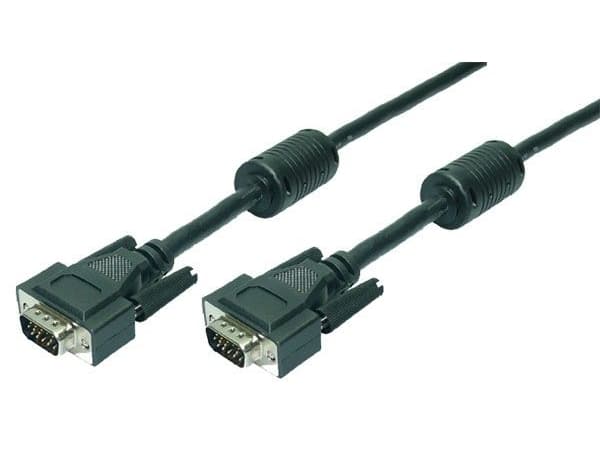 LogiLink CV0017, 15 m, VGA (D-Sub), VGA (D-Sub), Sort, Hankjønn/hankjønn, RoHS